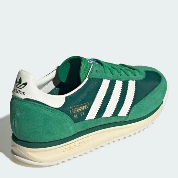 Unisex Adidas Green And White SL 72 RS Shoes - Picture 9 of 12